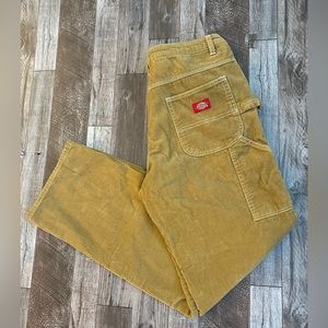Like New Dickies Juniors Corduroy Carpenter Pants, Ginger Tan Color, Size 7 / 28